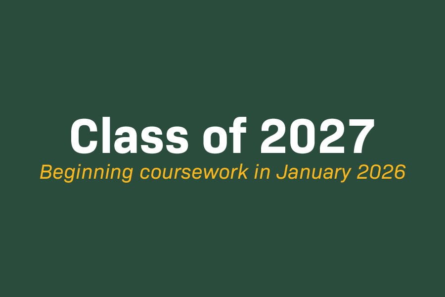 Class of 2027 Beginning Coursework in January 2026