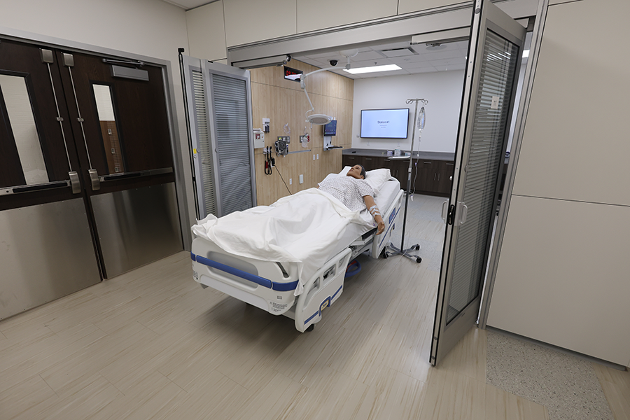 Trauma room in the Clinical Simulation & Skills Facility